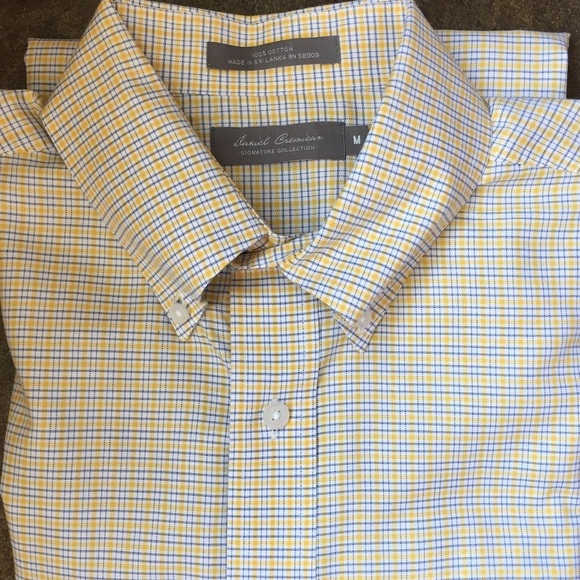 Daniel Cremieux White & Yellow Checked Shirt - Picture 4 of 4